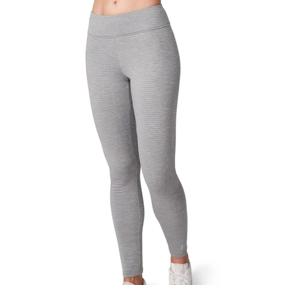 Free Country Women’s Gray Fleece Base Layer Pants, Quick Dry, Size Med
